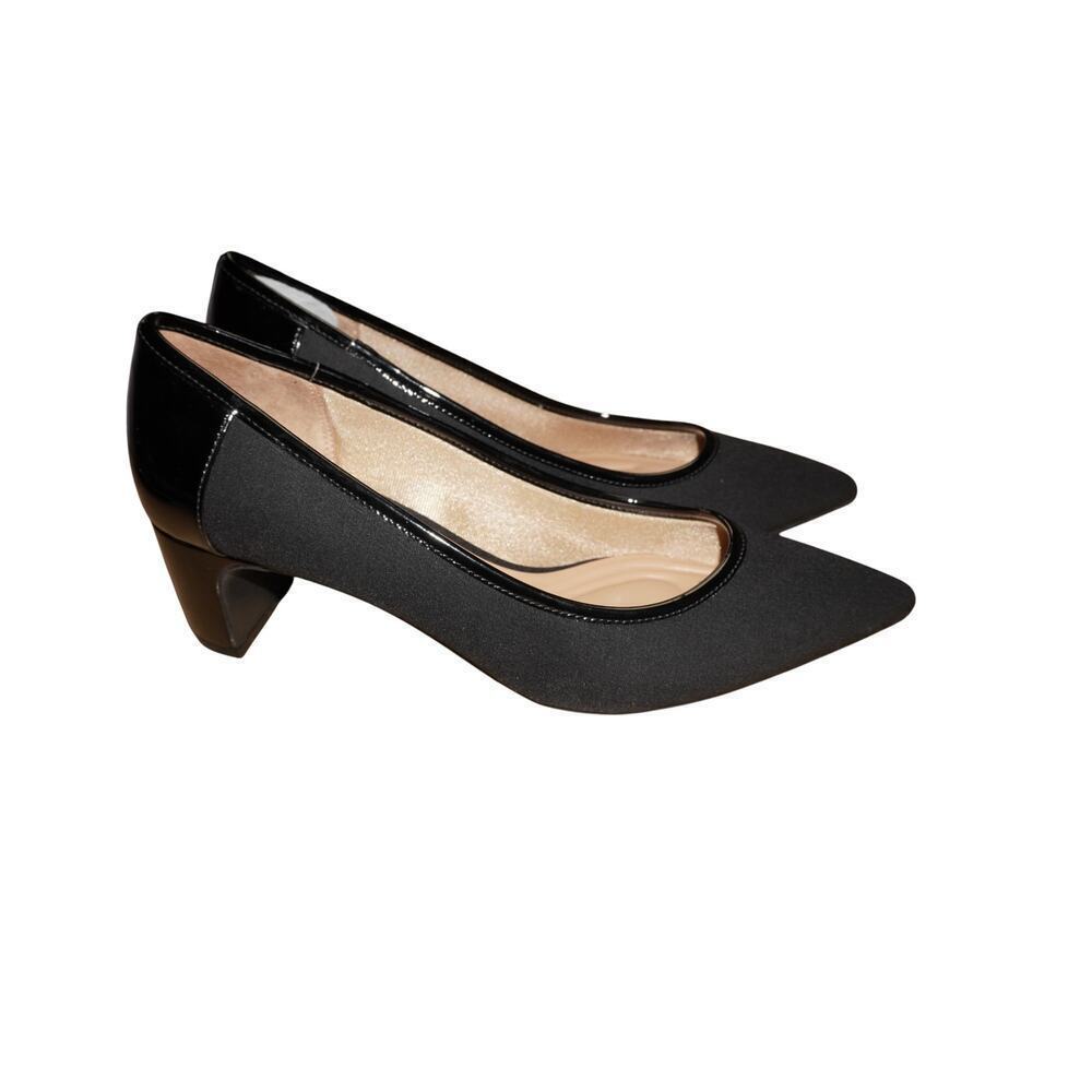 LifeStride “True Comfort” Pointed-Toe Block Heels – Black – Size 9.5M - Picture 3 of 8